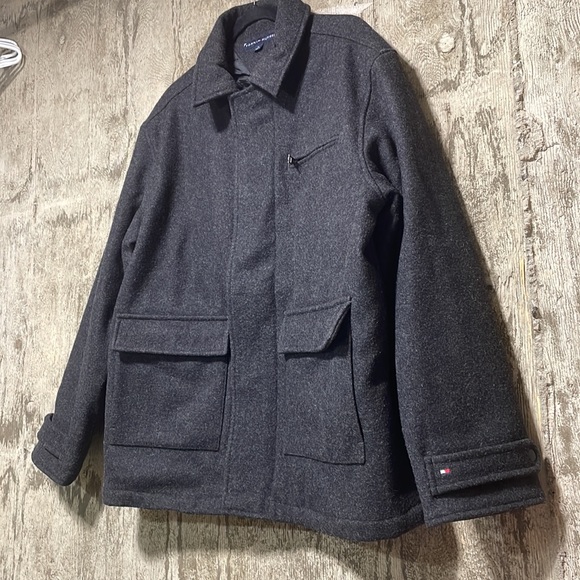 Tommy Hilfiger mens wool blend pea cot jacket - Picture 4 of 7